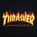 THRASHER T-SHIRT スラッシャー Ｔシャツ FLAME BLACK 1