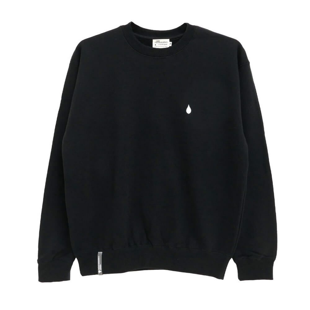 COLOR COMMUNICATIONS CREW SWEAT カラーコミュニケーションズ トレーナー DRIP EMB BLACK 