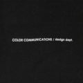 COLOR COMMUNICATIONS CREW SWEAT カラーコミュニケーションズ トレーナー DRIP EMB BLACK 2
