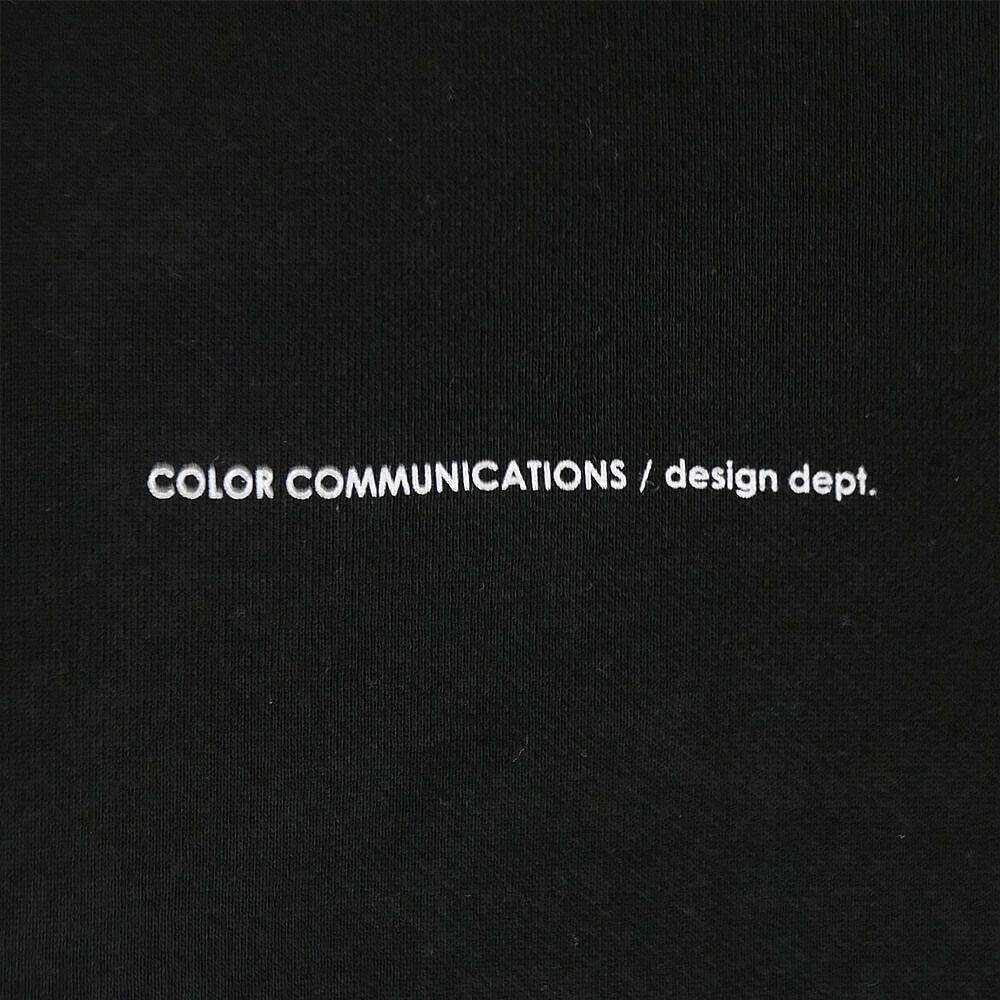 COLOR COMMUNICATIONS CREW SWEAT カラーコミュニケーションズ トレーナー DRIP EMB BLACK 2