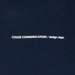 COLOR COMMUNICATIONS CREW SWEAT カラーコミュニケーションズ トレーナー DRIP EMB NAVY 2