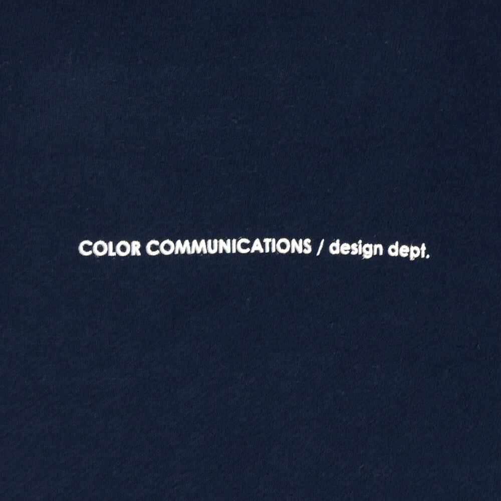 COLOR COMMUNICATIONS CREW SWEAT カラーコミュニケーションズ トレーナー DRIP EMB NAVY 2