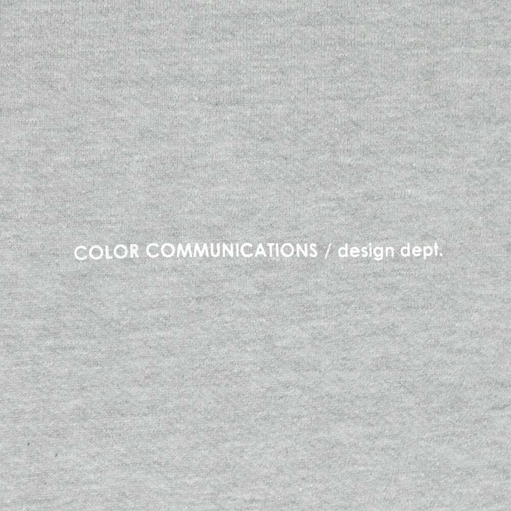 COLOR COMMUNICATIONS CREW SWEAT カラーコミュニケーションズ トレーナー DRIP EMB GREY 2