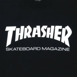 THRASHER CREW SWEAT スラッシャー トレーナー SKATE MAG BLACK 1