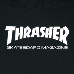 THRASHER HOOD スラッシャー パーカー SKATE MAG BLACK 1