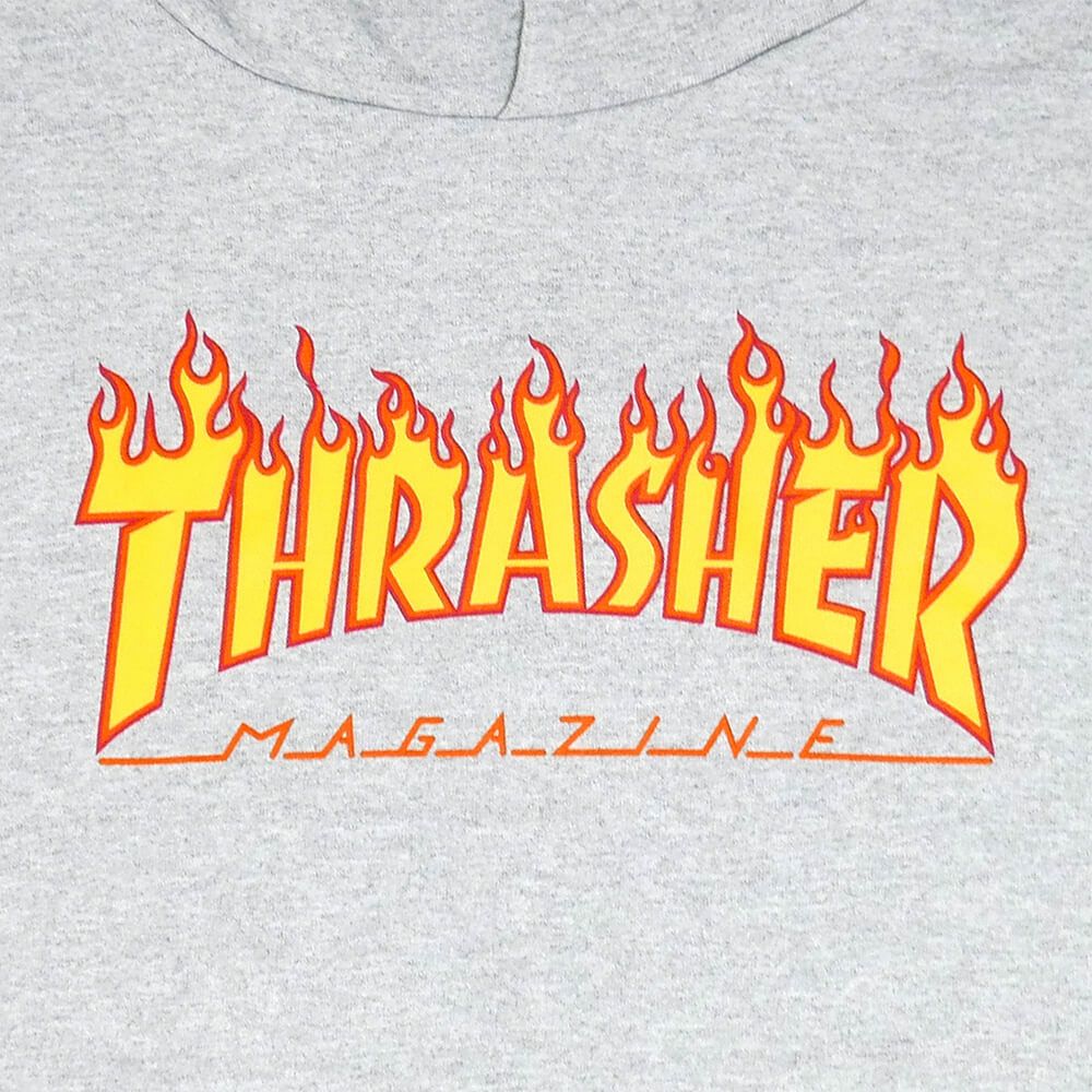 THRASHER HOOD スラッシャー パーカー FLAME GREY 1