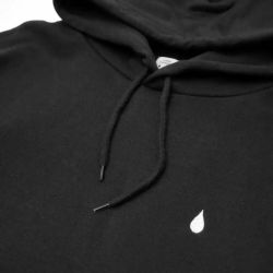 COLOR COMMUNICATIONS HOOD カラーコミュニケーションズ パーカー DRIP EMB BLACK 1