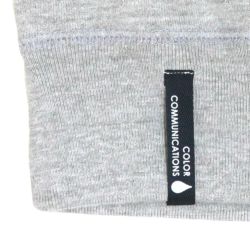 COLOR COMMUNICATIONS HOOD カラーコミュニケーションズ パーカー DRIP EMB GREY 3