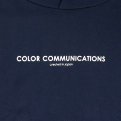 COLOR COMMUNICATIONS HOOD カラーコミュニケーションズ パーカー HP HEADER NAVY 1