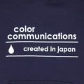 COLOR COMMUNICATIONS HOOD カラーコミュニケーションズ パーカー CREATED IN JAPAN LOGO NAVY 1