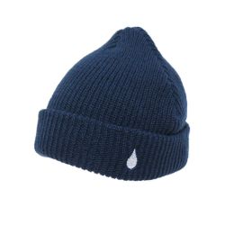 COLOR COMMUNICATIONS KNITCAP カラーコミュニケーションズ ニットキャップ DRIP EMB CUFF NAVY 1