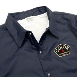 COLOR COMMUNICATIONS JACKET カラーコミュニケーションズ ジャケット DESIGN DEPT PATCH COACH NAVY 1