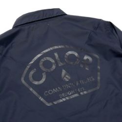 COLOR COMMUNICATIONS JACKET カラーコミュニケーションズ ジャケット DESIGN DEPT PATCH COACH NAVY 2