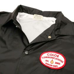 COLOR COMMUNICATIONS JACKET カラーコミュニケーションズ ジャケット STATION PATCH COACH BLACK 1