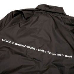 COLOR COMMUNICATIONS JACKET カラーコミュニケーションズ ジャケット STATION PATCH COACH BLACK 2