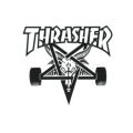 THRASHER STICKER スラッシャー ステッカー SKATE GOAT 330 BLACK