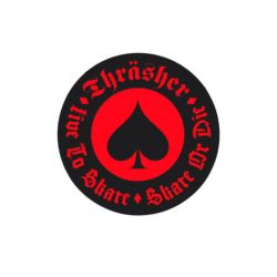 THRASHER STICKER スラッシャー ステッカー OATH 330 RED