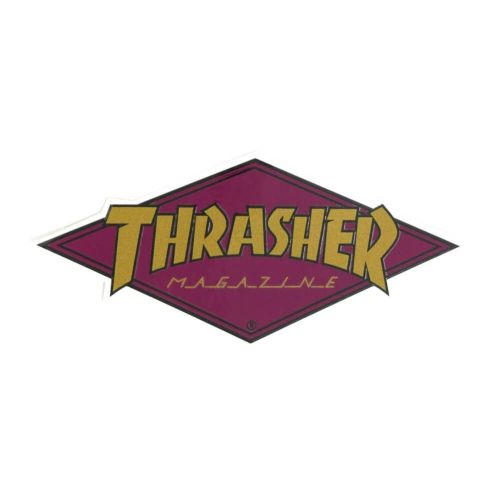 THRASHER STICKER スラッシャー ステッカー DIAMOND LOGO 330 WINE
