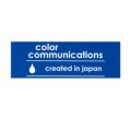 COLOR COMMUNICATIONS STICKER カラーコミュニケーションズ ステッカー CREATED IN JAPAN 220 BLUE