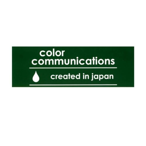COLOR COMMUNICATIONS STICKER カラーコミュニケーションズ ステッカー CREATED IN JAPAN 220 GREEN