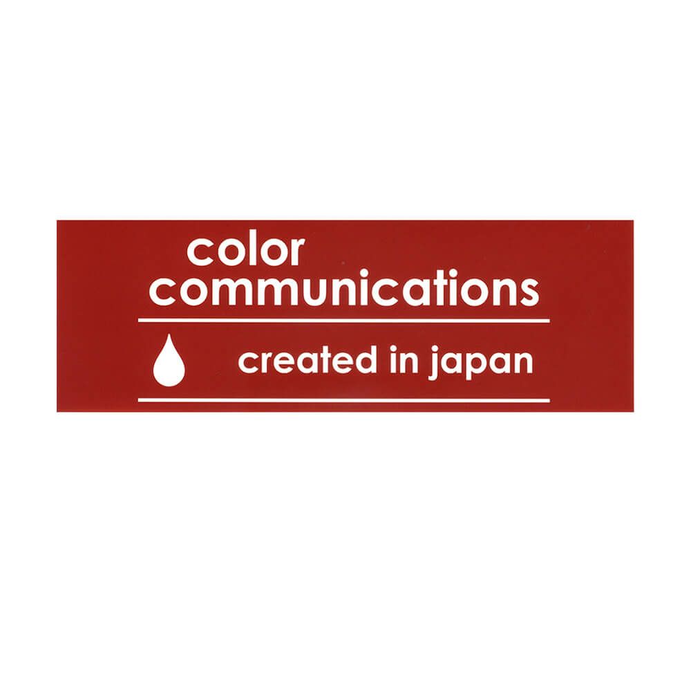 COLOR COMMUNICATIONS STICKER カラーコミュニケーションズ ステッカー CREATED IN JAPAN 220 RED