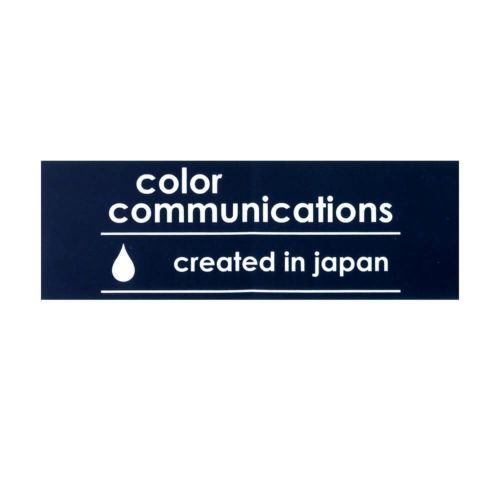 COLOR COMMUNICATIONS STICKER カラーコミュニケーションズ ステッカー CREATED IN JAPAN 220 NAVY