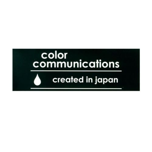 COLOR COMMUNICATIONS STICKER カラーコミュニケーションズ ステッカー CREATED IN JAPAN 220 BLACK