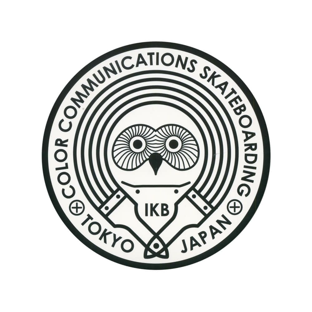 COLOR COMMUNICATIONS STICKER カラーコミュニケーションズ ステッカー OWL IKB 220 BLACK