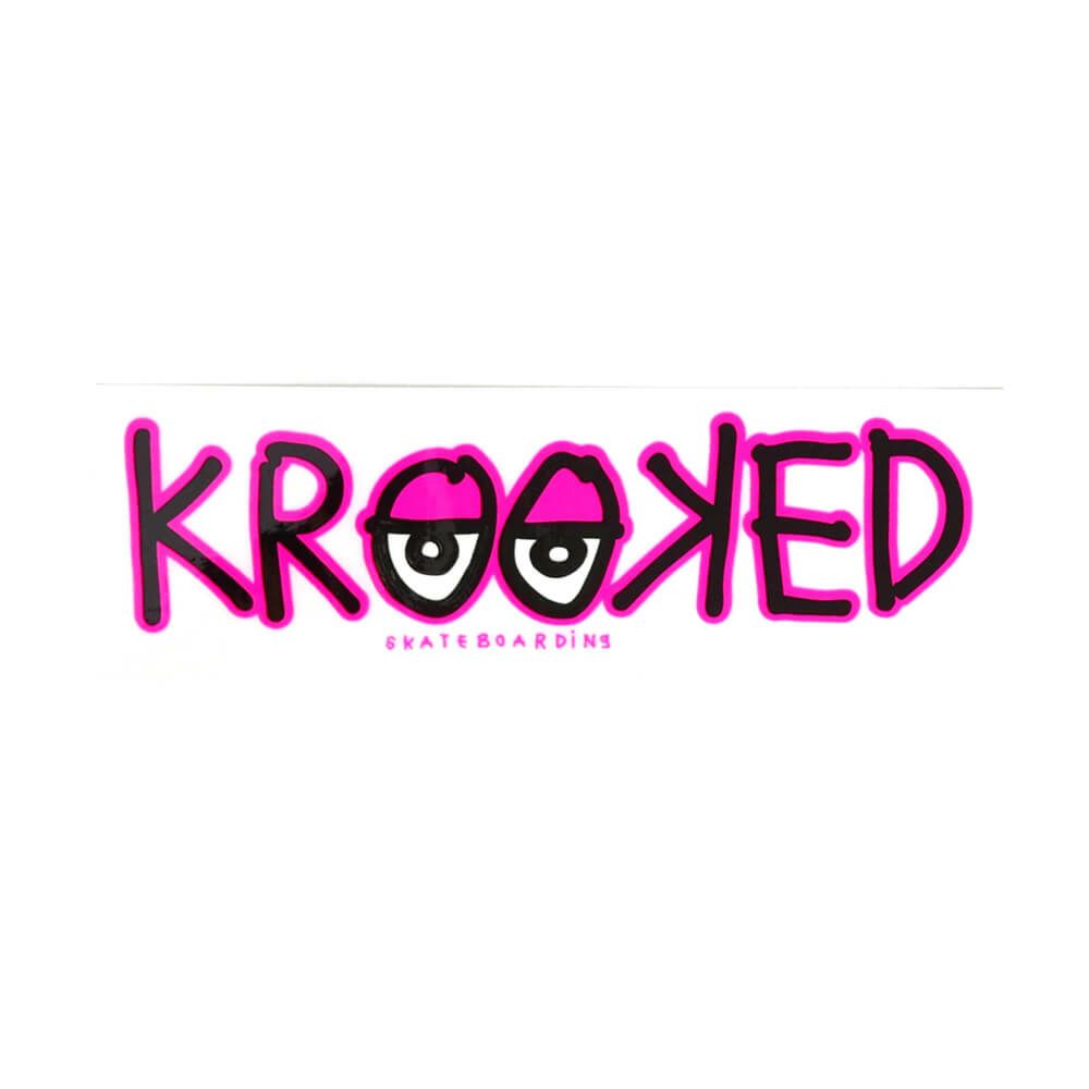 KROOKED STICKER クルキッド ステッカー EYES BAR 440 PINK