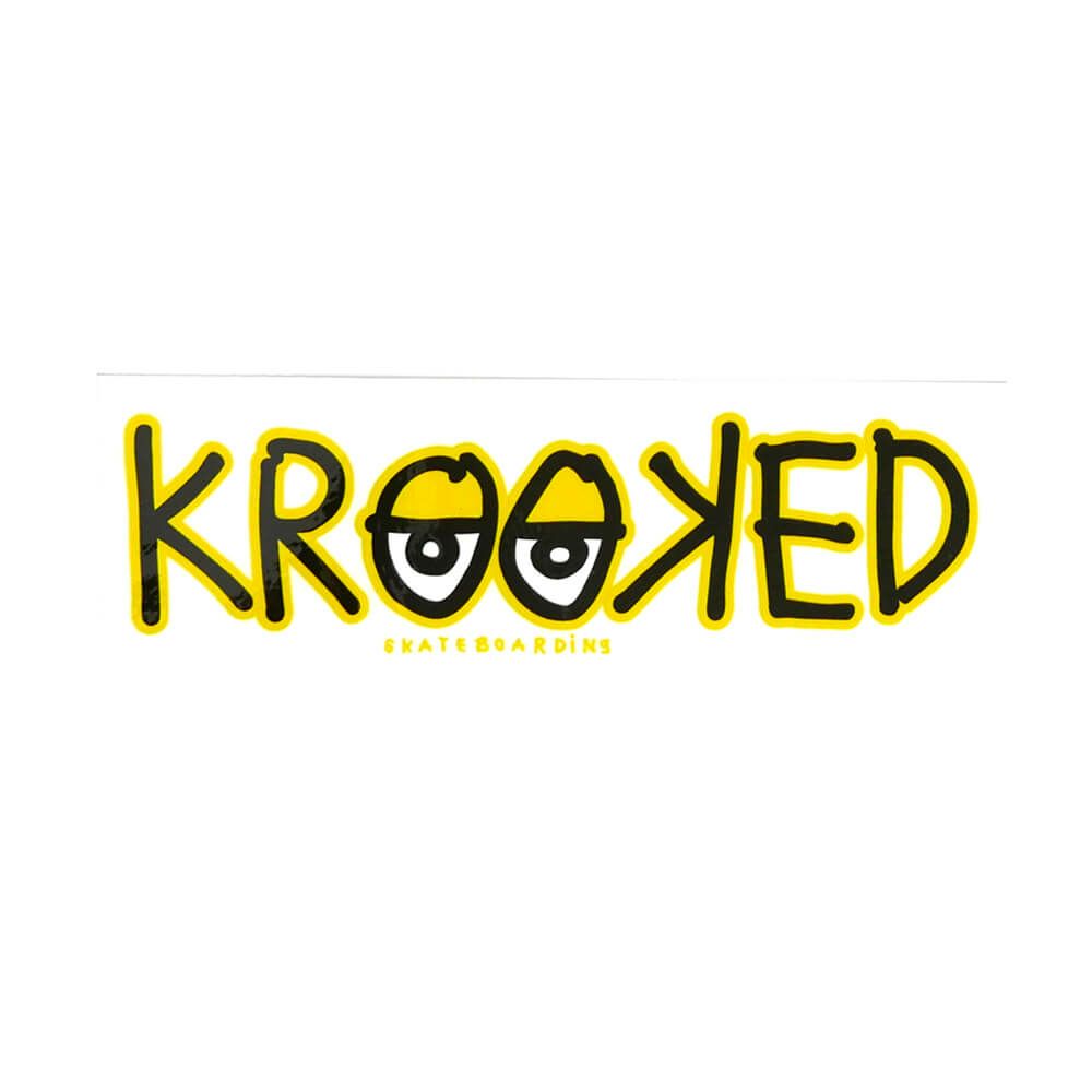 KROOKED STICKER クルキッド ステッカー EYES BAR 440 YELLOW