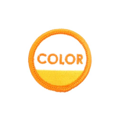 COLOR COMMUNICATIONS PATCH カラーコミュニケーションズ ワッペン CIRCLE INK YELLOW