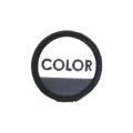 COLOR COMMUNICATIONS PATCH カラーコミュニケーションズ ワッペン CIRCLE INK BLACK