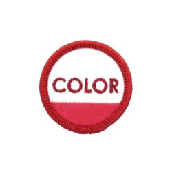 COLOR COMMUNICATIONS PATCH カラーコミュニケーションズ ワッペン CIRCLE INK RED