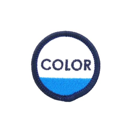 COLOR COMMUNICATIONS PATCH カラーコミュニケーションズ ワッペン CIRCLE INK BLUE