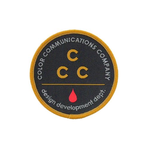 COLOR COMMUNICATIONS PATCH カラーコミュニケーションズ ワッペン CCC BLACK