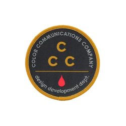 COLOR COMMUNICATIONS PATCH カラーコミュニケーションズ ワッペン CCC BLACK