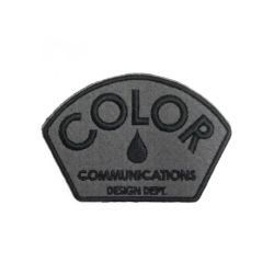 COLOR COMMUNICATIONS PATCH カラーコミュニケーションズ ワッペン DESIGN DEPT GREY