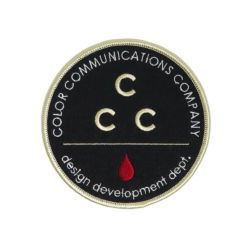 COLOR COMMUNICATIONS PATCH カラーコミュニケーションズ ワッペン CCC LG BLACK