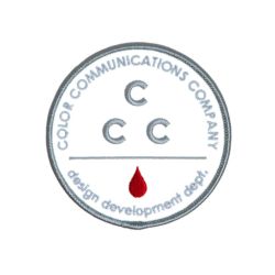 COLOR COMMUNICATIONS PATCH カラーコミュニケーションズ ワッペン CCC LG GREY/WHITE