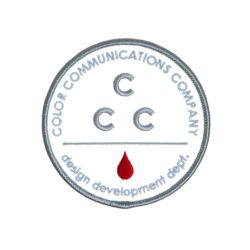 COLOR COMMUNICATIONS PATCH カラーコミュニケーションズ ワッペン CCC LG GREY/WHITE