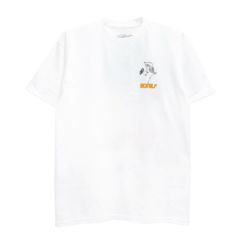 POWELL T-SHIRT パウエル Tシャツ SKATE SKELETON WHITE 1