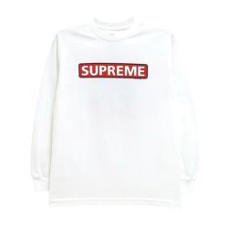 POWELL LONG SLEEVE パウエル ロングスリーブTシャツ SUPREME WHITE 1