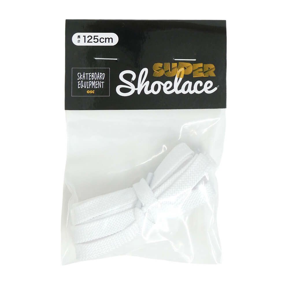 OSC SHOELACE オーエスシー シューレース EQUIPMENT SUPER SHOELACE 8mm WHITE 