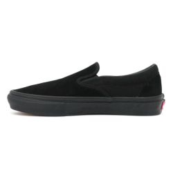 VANS SHOES バンズ シューズ スニーカー SKATE SLIP ON 黒/黒 BLACK/BLACK（US企画） スケートボード スケボー 4