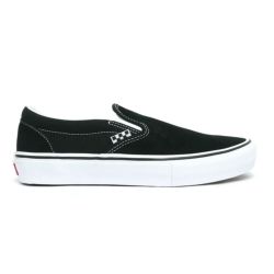 VANS SHOES バンズ シューズ スニーカー SKATE SLIP ON 黒/白 BLACK/WHITE-3