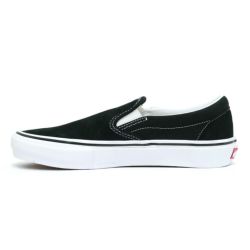 VANS SHOES バンズ シューズ スニーカー SKATE SLIP ON 黒/白 BLACK/WHITE-4