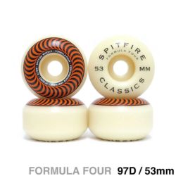 SPITFIRE WHEEL スピットファイヤー ウィール FORMULA FOUR (F4) CLASSIC 97D ORANGE 53mm