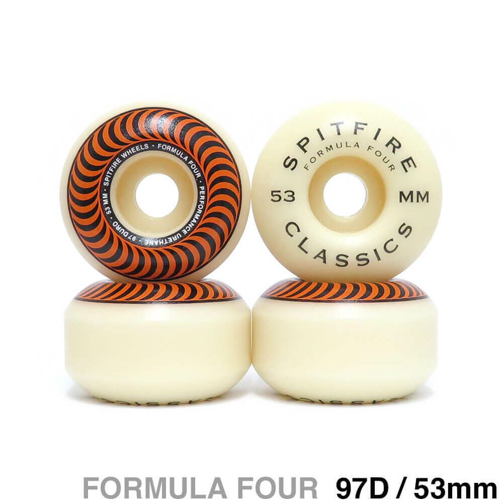 SPITFIRE WHEEL スピットファイヤー ウィール FORMULA FOUR (F4) CLASSIC 97D ORANGE 53mm