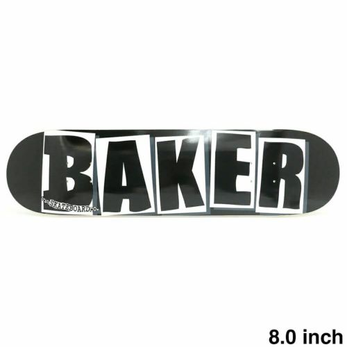 BAKER DECK ベイカー デッキ TEAM BRAND LOGO BLACK/WHITE 8.0