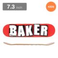 BAKER KIDS DECK ベイカー デッキ（子供用） TEAM BRAND LOGO RED/WHITE 7.3